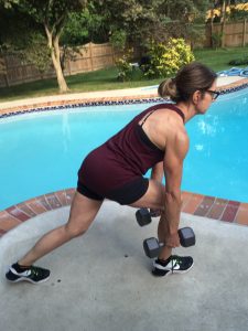 anterior leaning lunges